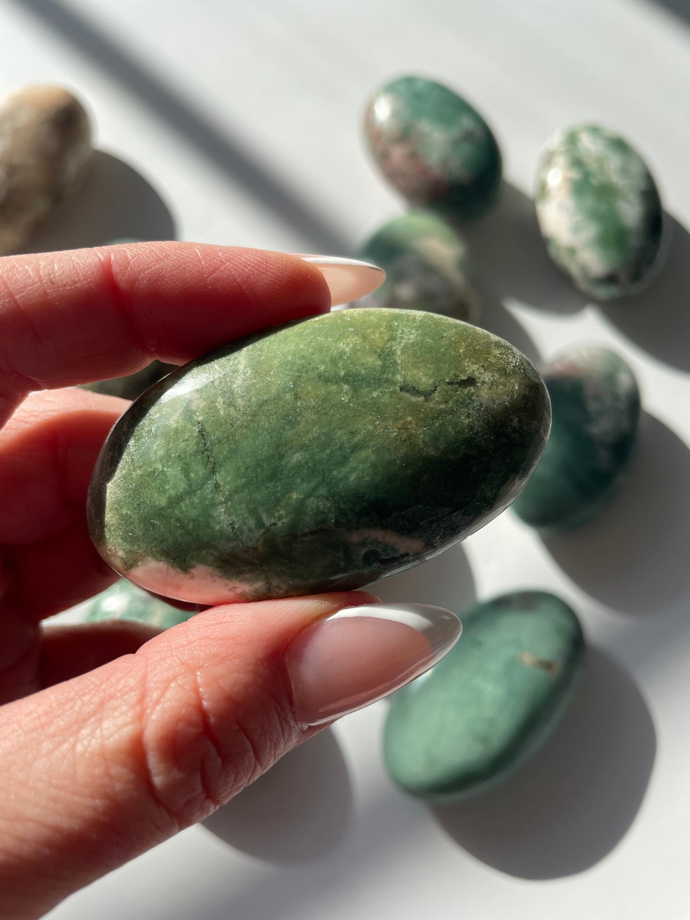 Heulandite Palm Stone