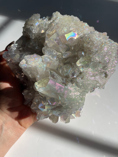 Harmonizing Angel Aura Quartz Statement Cluster 4