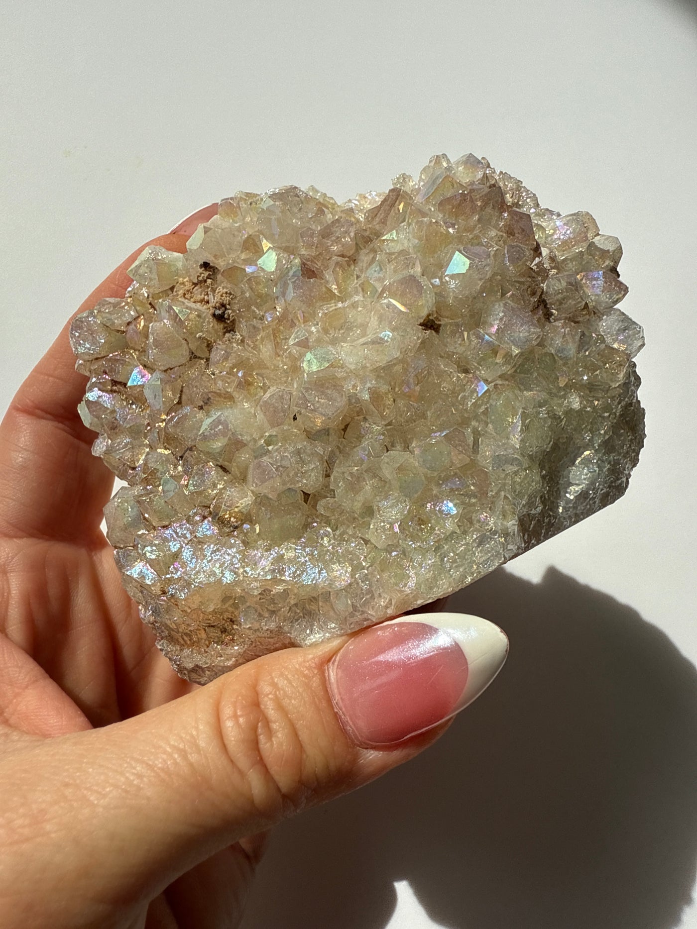 Golden Aura Quartz Cluster 7
