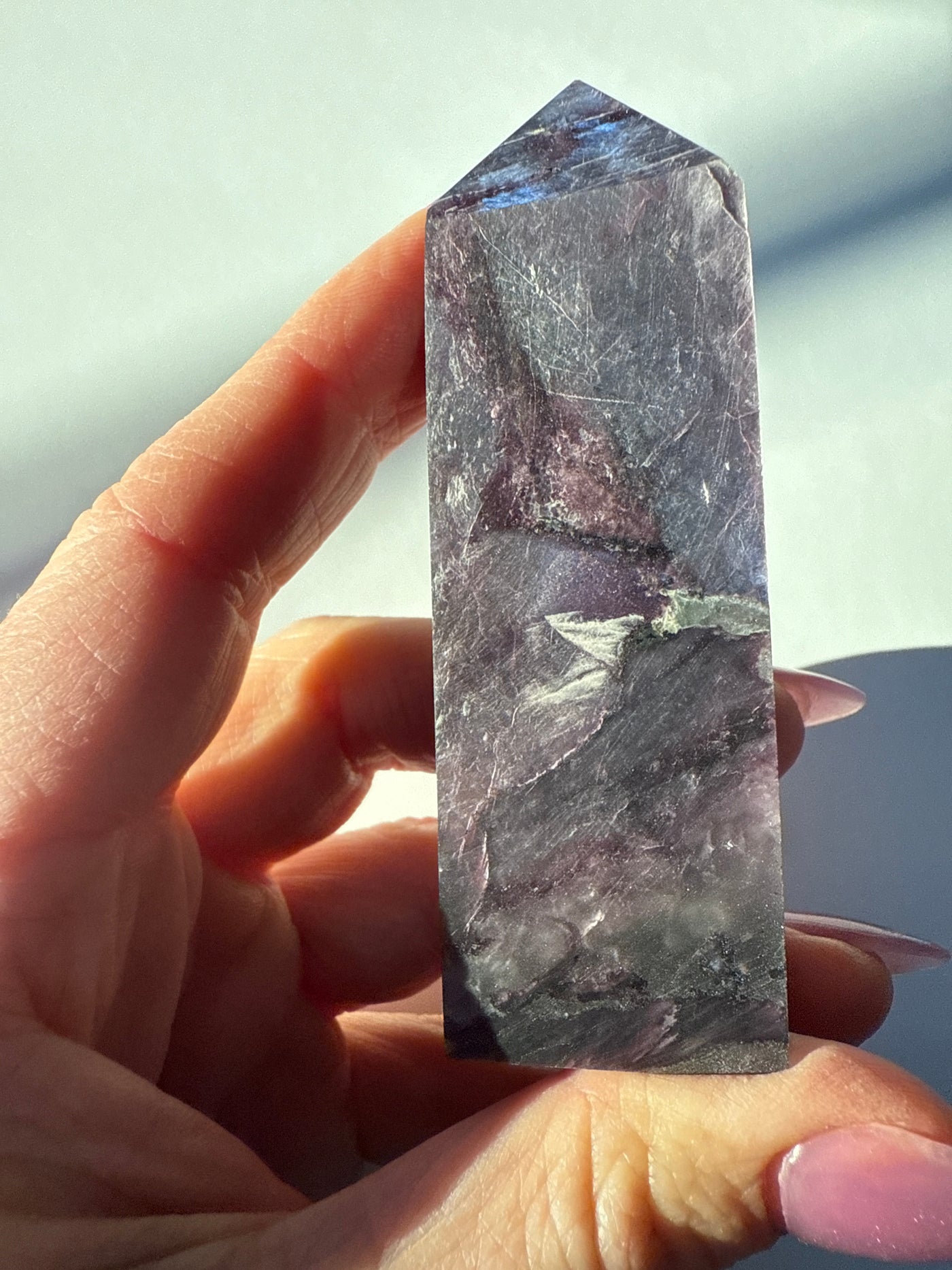 Rare Lepidolite Obelisk 24