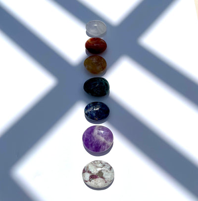 Palm Stone Chakra Set