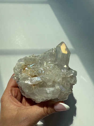 Harmonizing Angel Aura Quartz Cluster 1