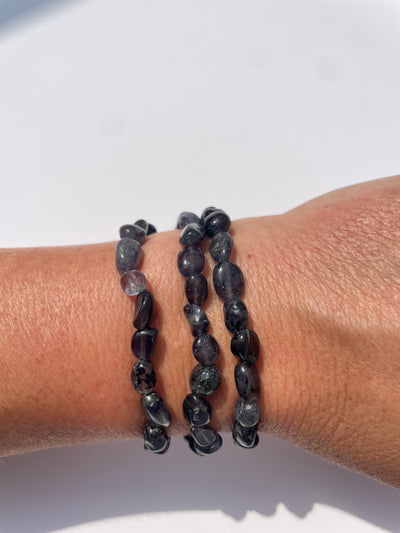 Iolite Nugget Bracelet 6-7mm