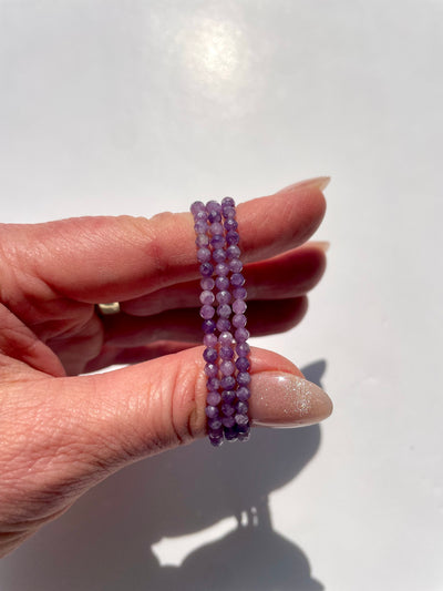 Faceted Lepidolite Bracelet
