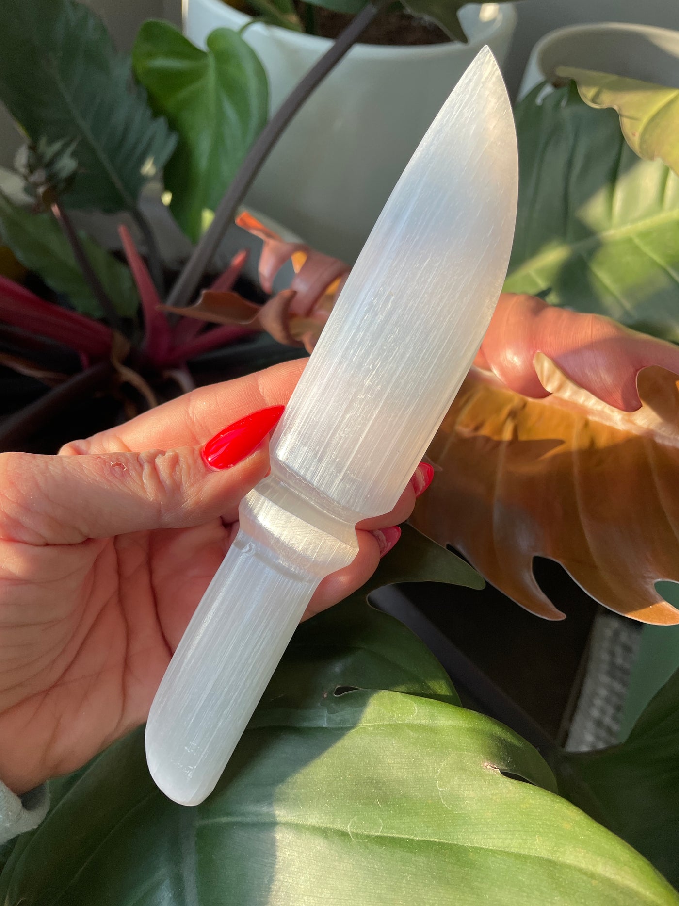 Selenite Cord Cutting Dagger