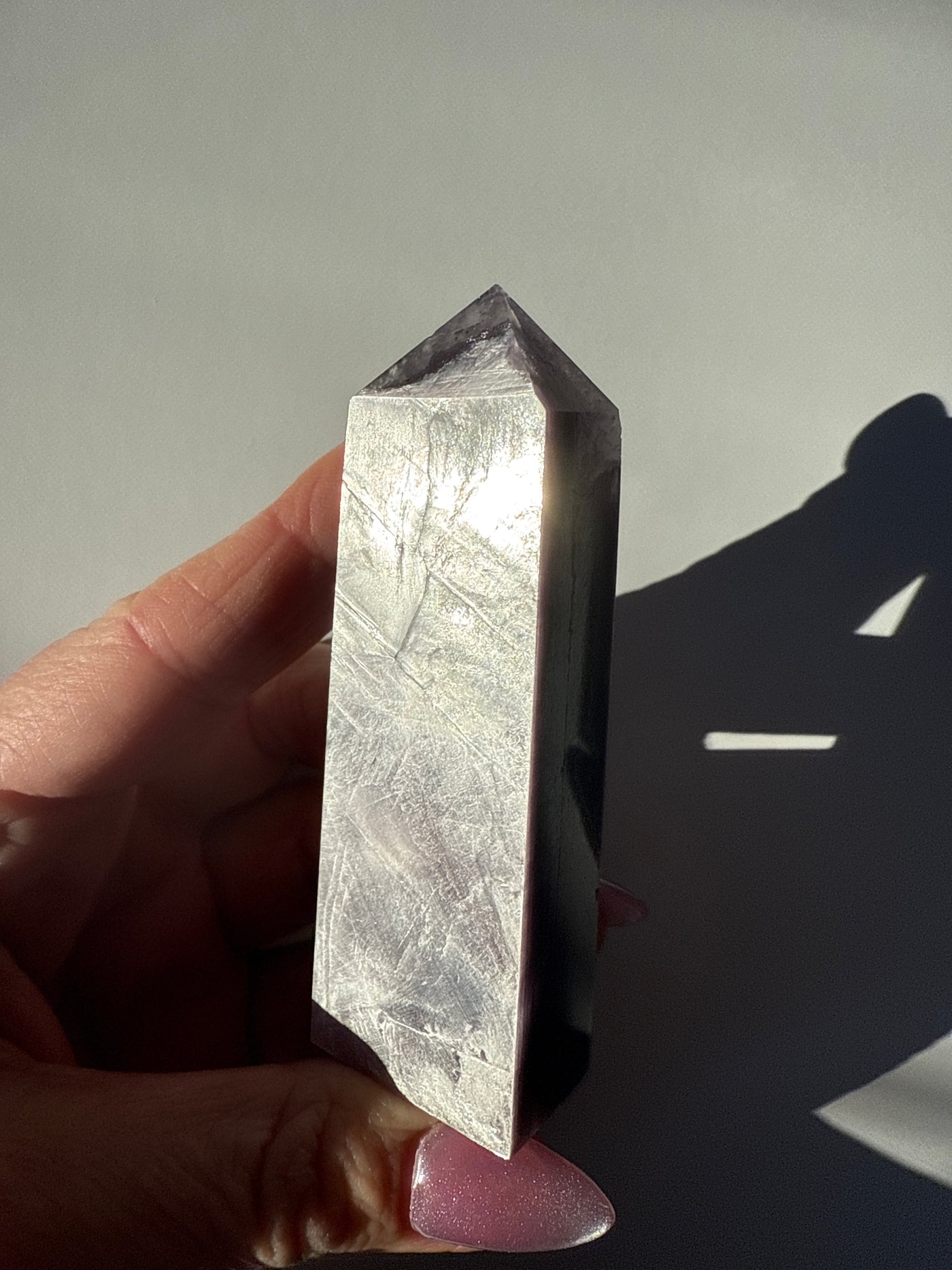 Rare Lepidolite Obelisk 9