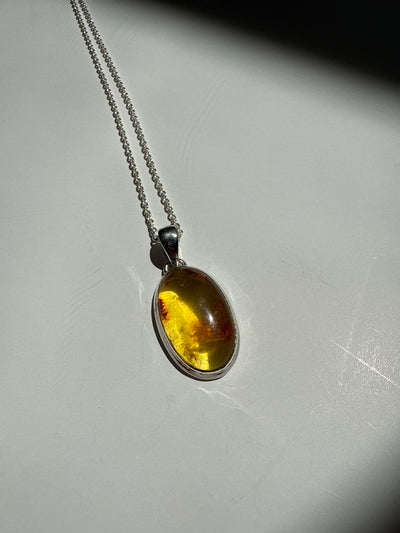 Oval Amber Necklace 3
