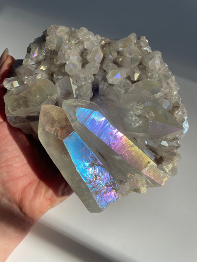 Harmonizing Angel Aura Quartz Statement Cluster 5