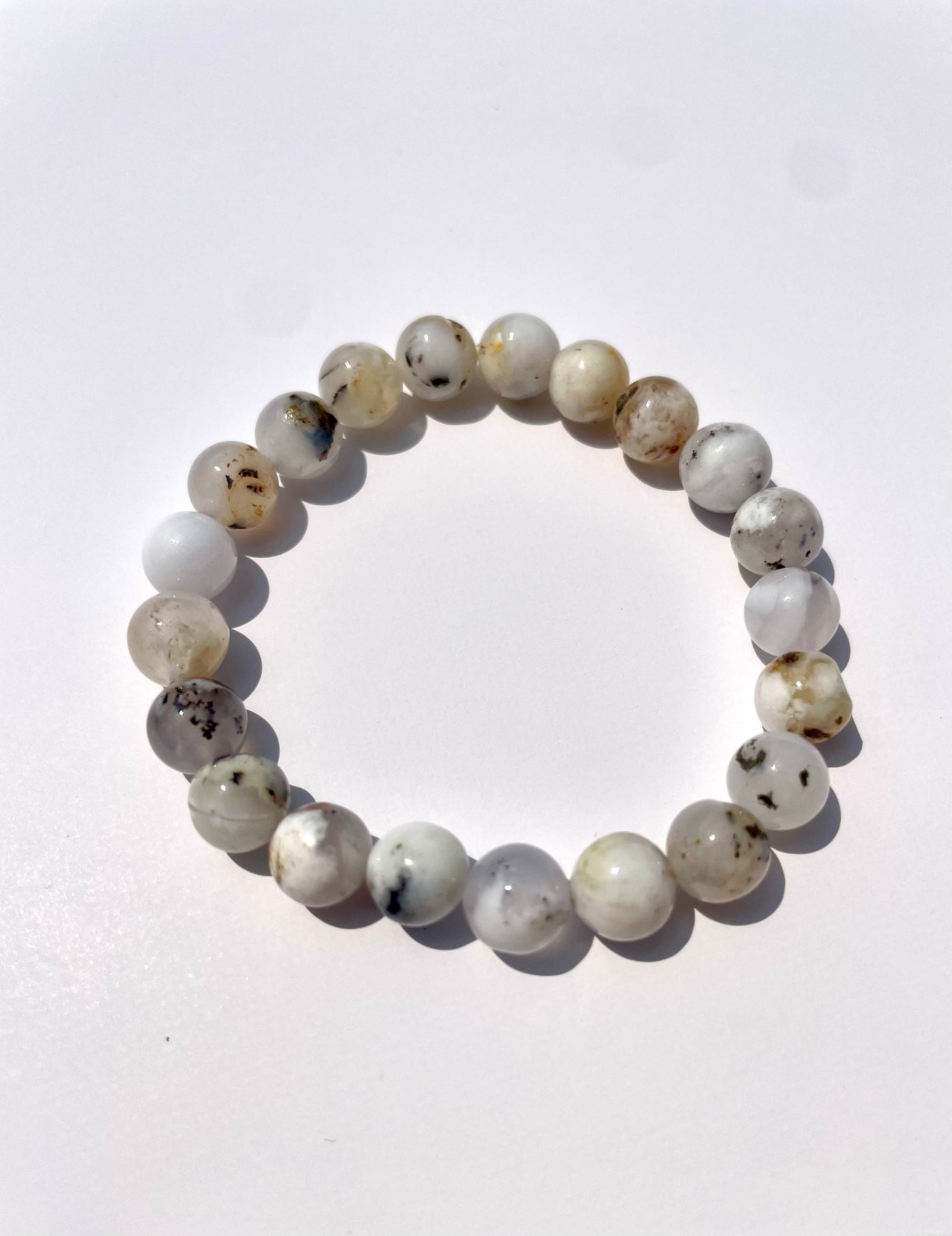 White Opal Bracelet 7.5mm