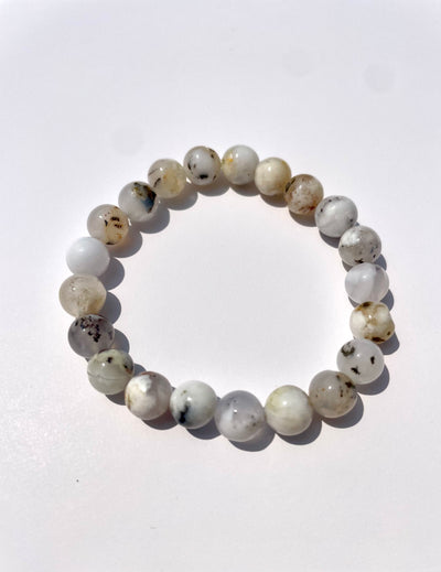 White Opal Bracelet 7.5mm