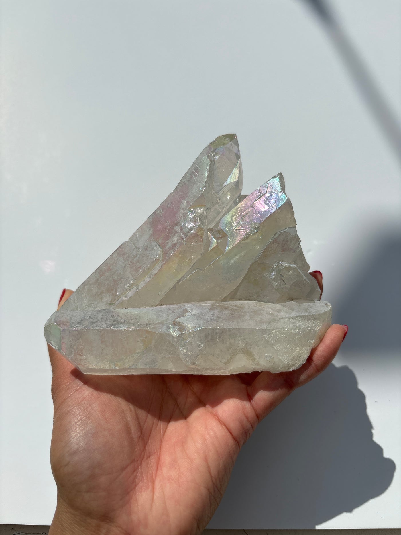 Harmonizing Angel Aura Quartz Cluster 4
