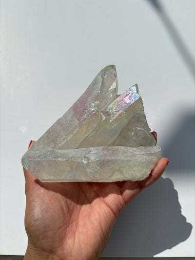 Harmonizing Angel Aura Quartz Cluster 4