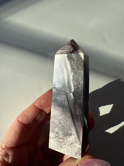 Rare Lepidolite Obelisk 12