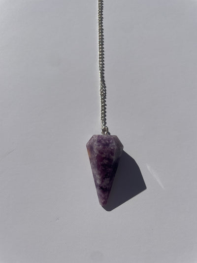 Lepidolite Pendulum