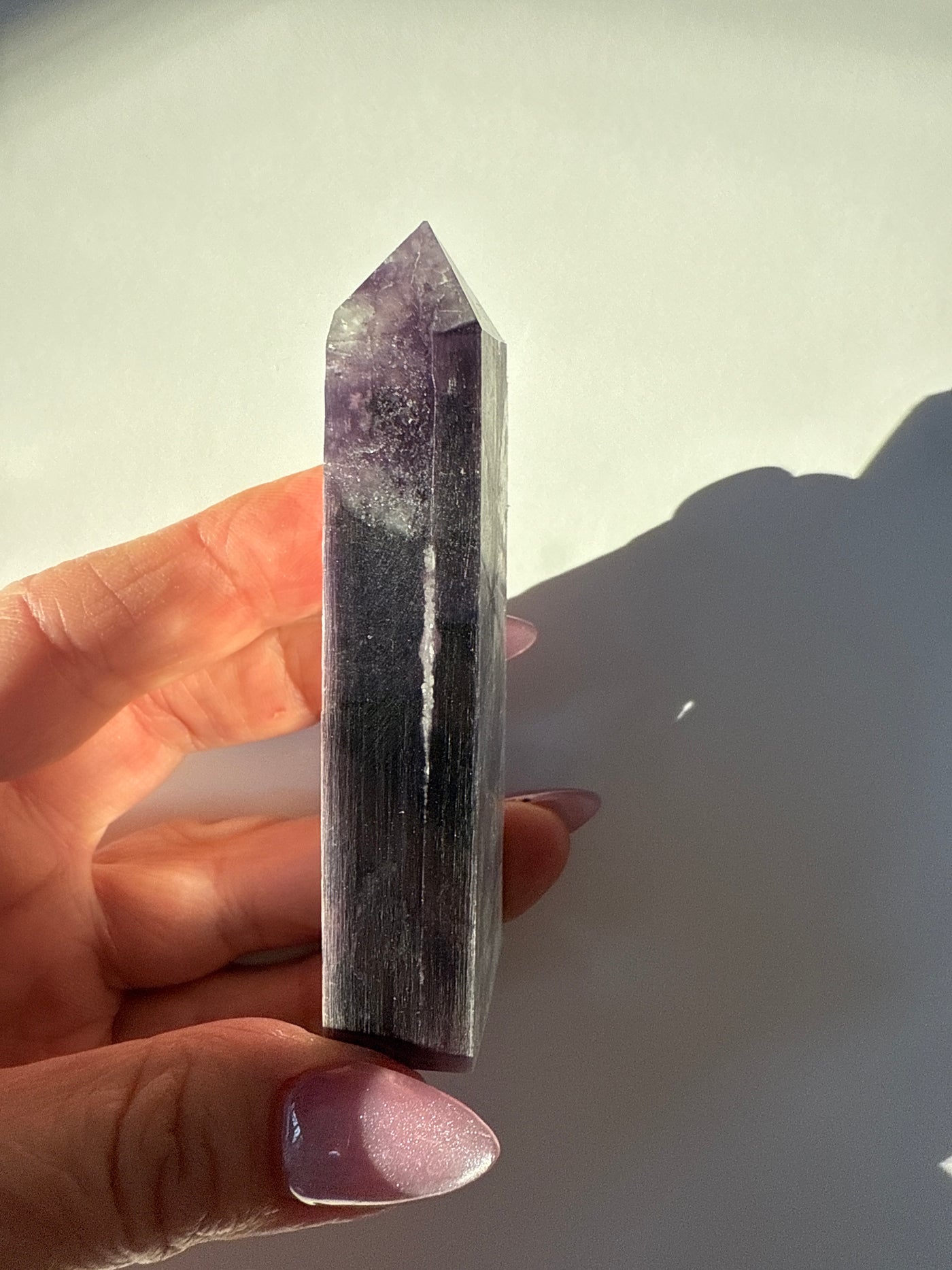 Rare Lepidolite Obelisk 9