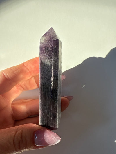 Rare Lepidolite Obelisk 9
