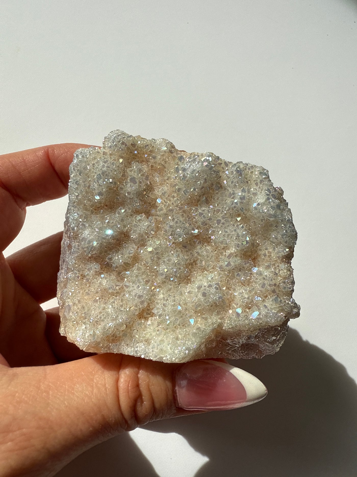 Golden Aura Quartz Cluster 10