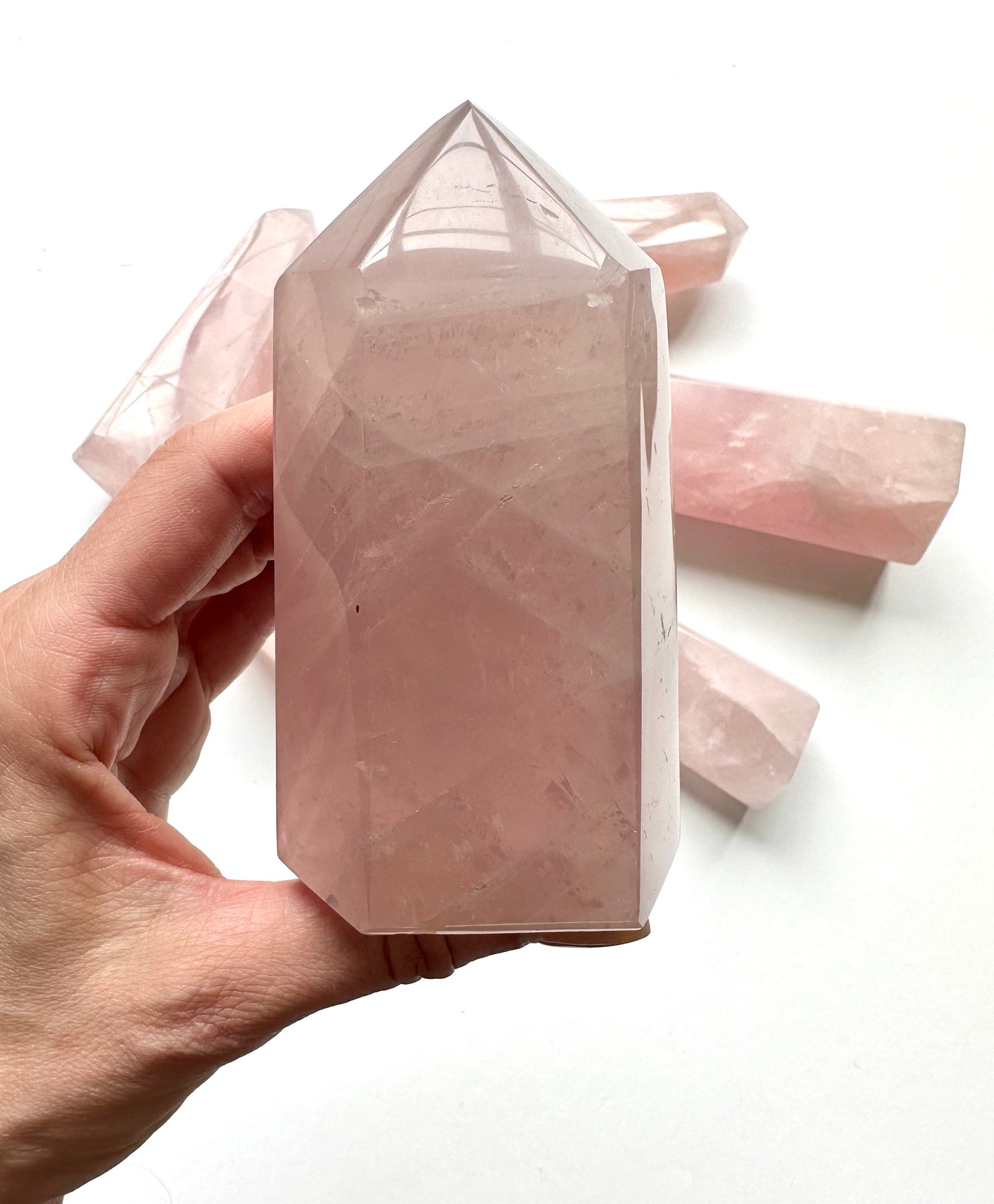 Rose Quartz Obelisk 7