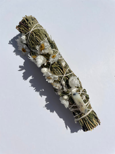 Rosemary Clearing Bundle with Merlinite Pendant