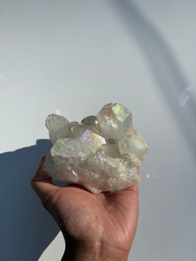 Harmonizing Angel Aura Quartz Cluster 8