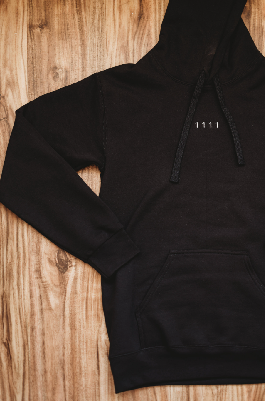 1111 Hoodie in Black