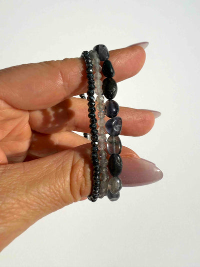 August 26th Crystal Prescription: Labradorite, Iolite, Hematite