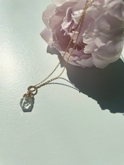 Herkimer Diamond Keepsake Necklace