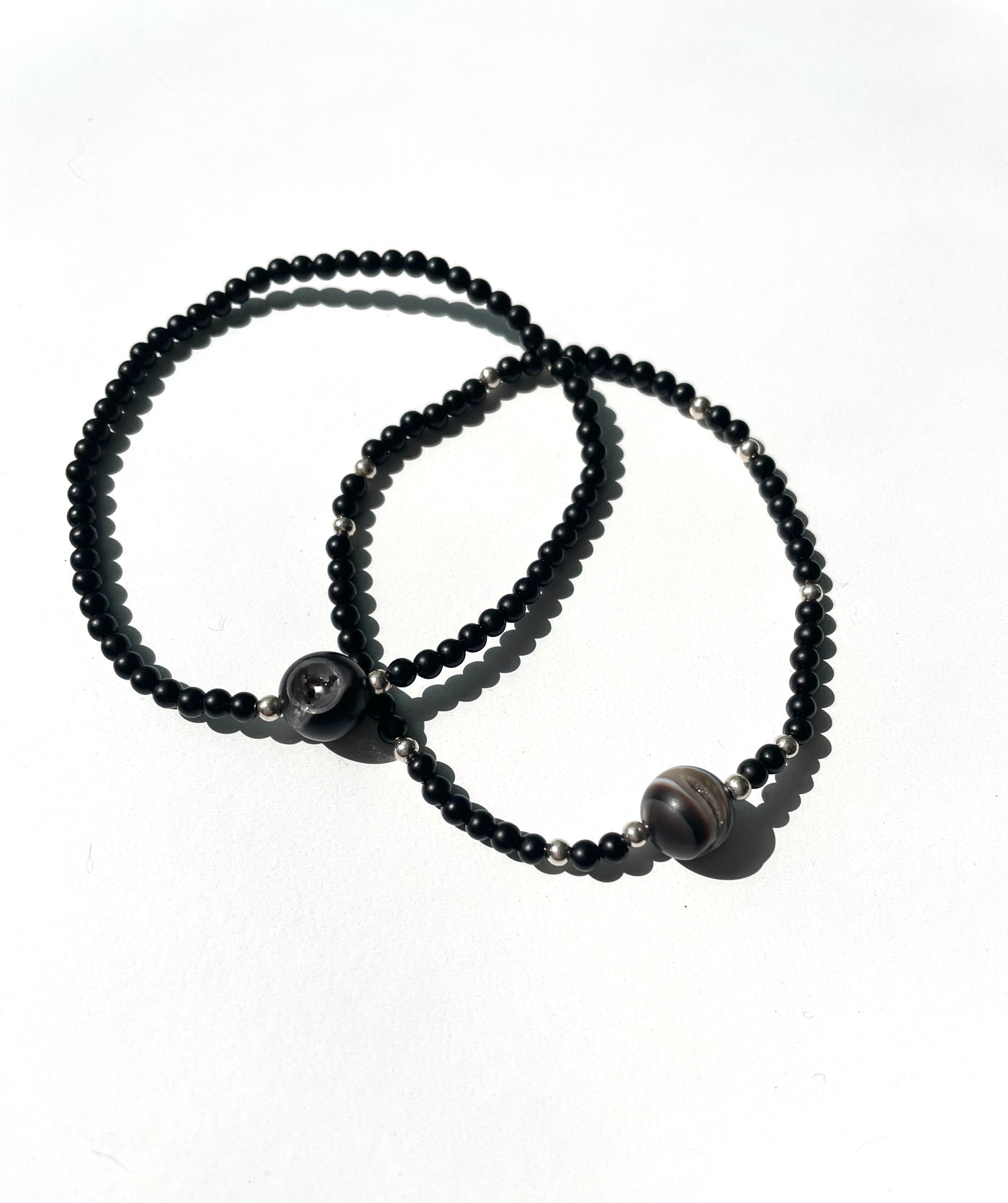 Agate and Onyx Anklet Subdued