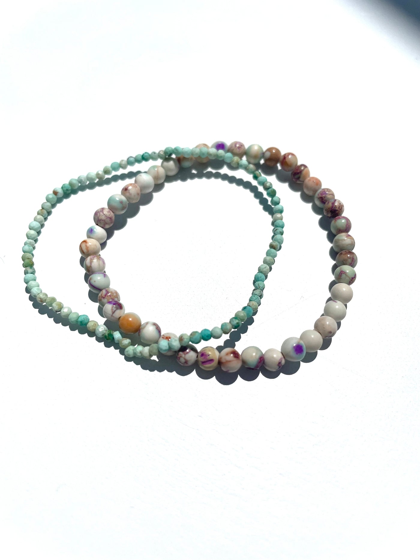 Galaxy Sea Sediment Imperial Jasper and Turquoise Duo