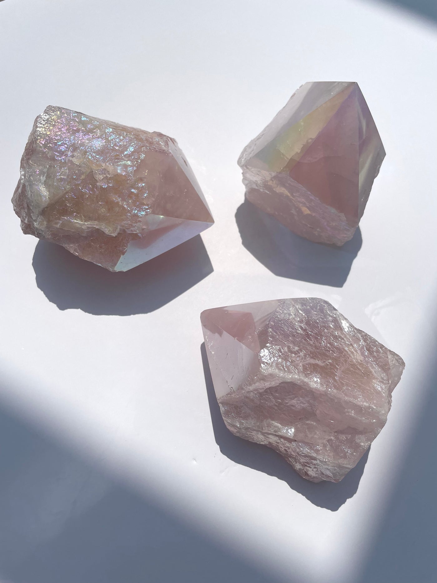 Intuitively Selected Aura Rose Quartz Point