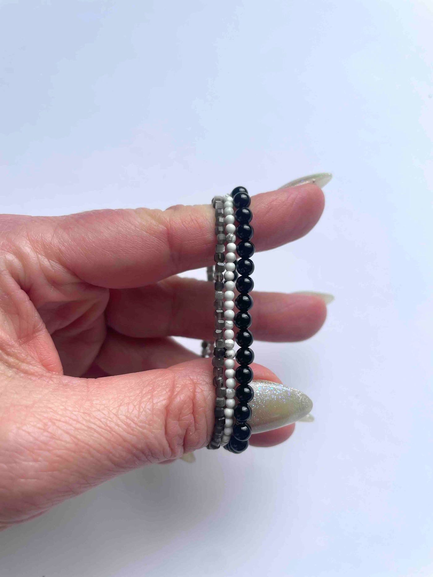 July 29th Crystal Prescription: Howlite, Obsidian, and Onyx