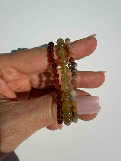 October 28th Crystal Prescription: Yellow Apatite, Hessonite Garnet, and Mozambique Carnelian