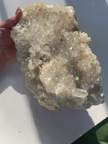 Harmonizing Angel Aura Quartz Statement Cluster 1