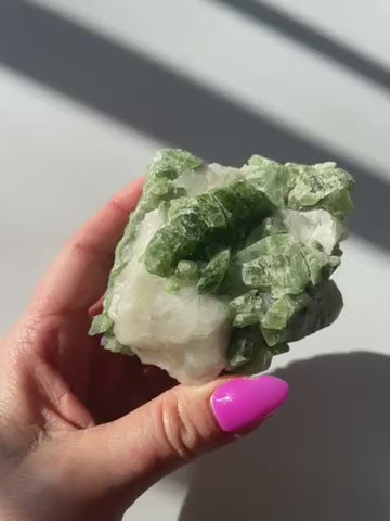 Chromium Diopside in Quartz Matrix 62