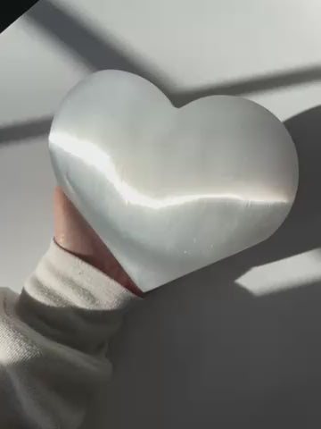 Extra Large Intuitively Picked Selenite Hearts