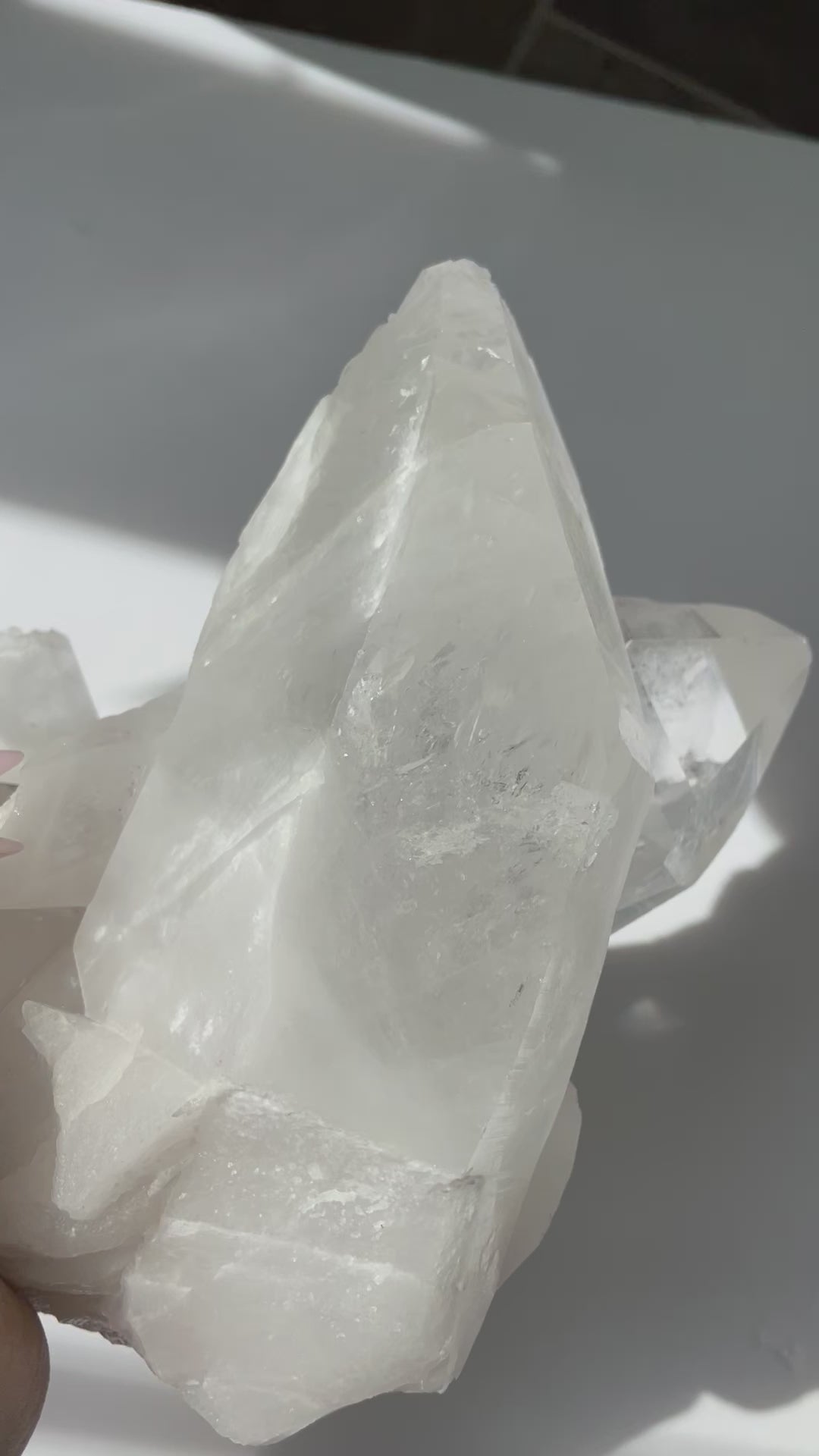 Lemurian Clear Quartz Cluster