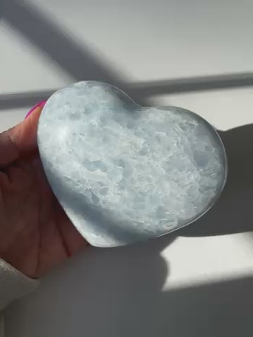 Blue Calcite Heart 2