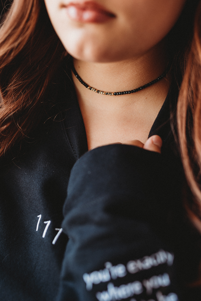 Dalmatian Stone and Spinel Choker