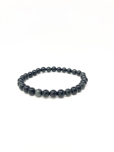 Obsidian Bracelet 6mm