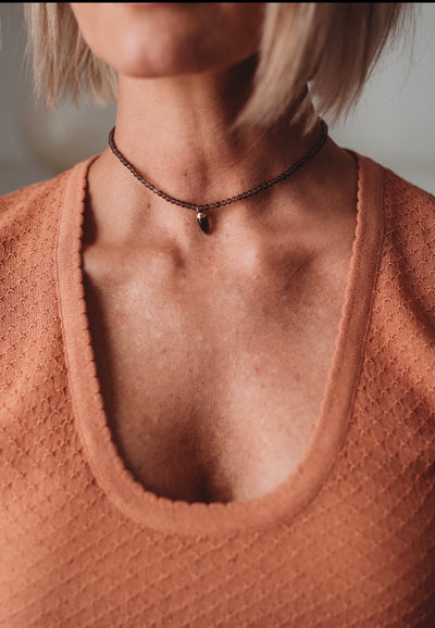 Smoky Quartz Point Necklace