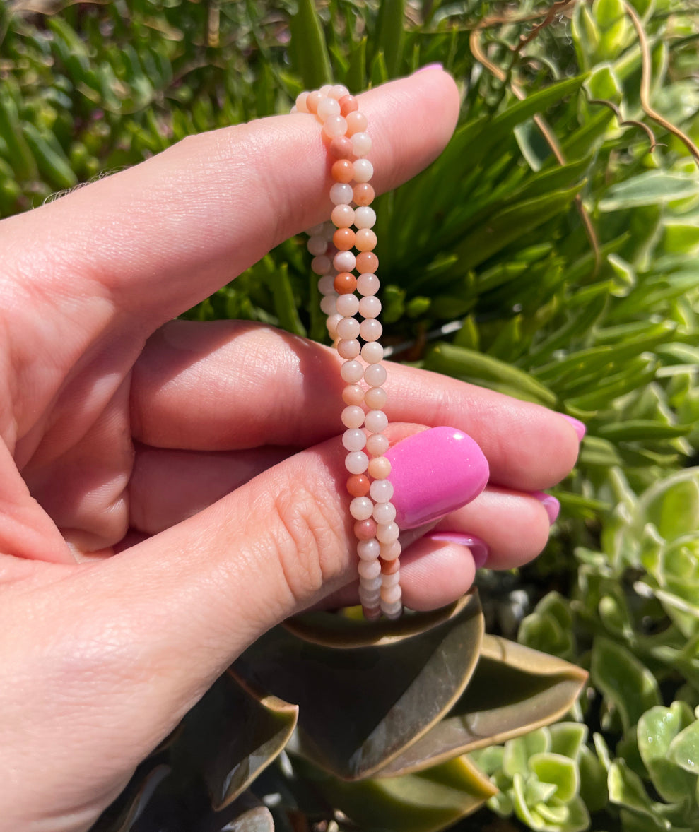 Apricot Pink Aventurine Choker