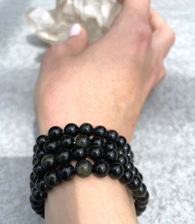 Obsidian Bracelet 6mm