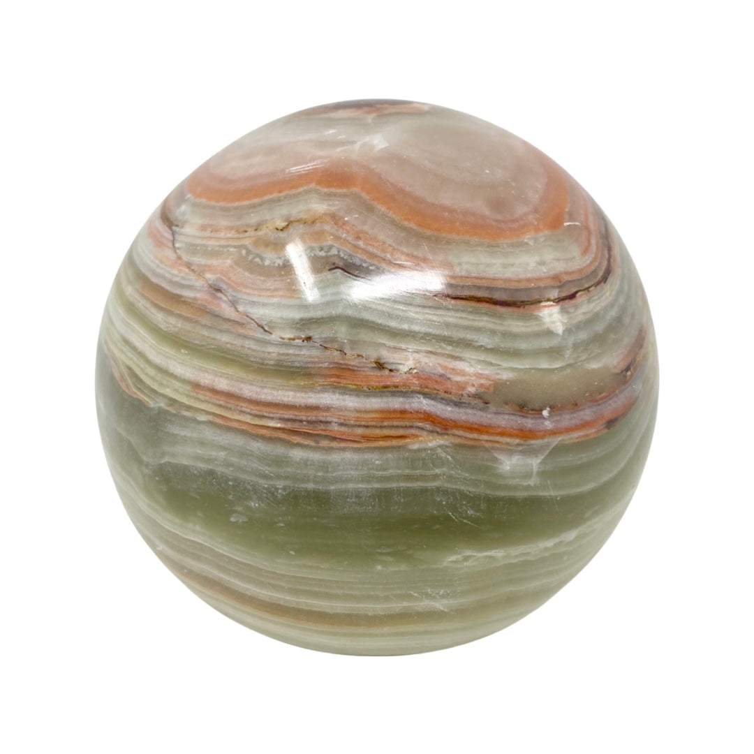 Large Green Onyx Sphere