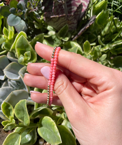 Coral Pink Agate Power Color Duo