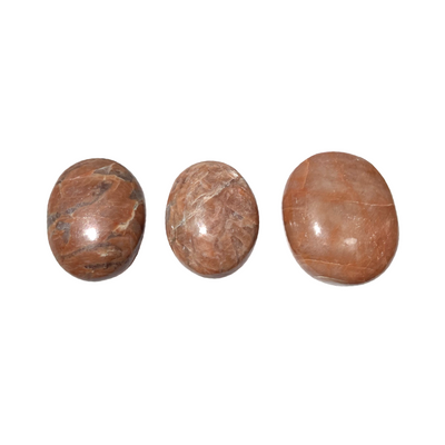 Orange Moonstone Palm Stone