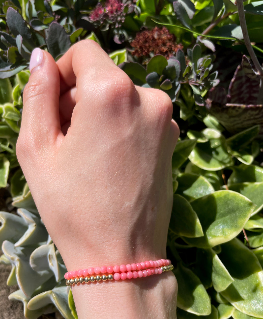 Coral Pink Agate Power Color Duo