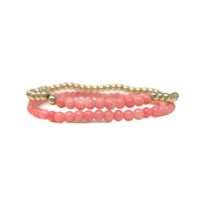 Coral Pink Agate Power Color Duo