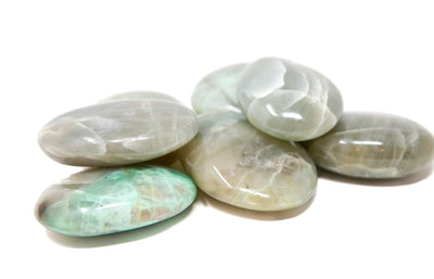 Green Moonstone Garnierite Palm Stone