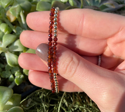 Faceted Sacral Chakra Duo